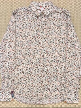 Paul Smith Floral Button Up Shirt Men's Size Medium Made in Italy
